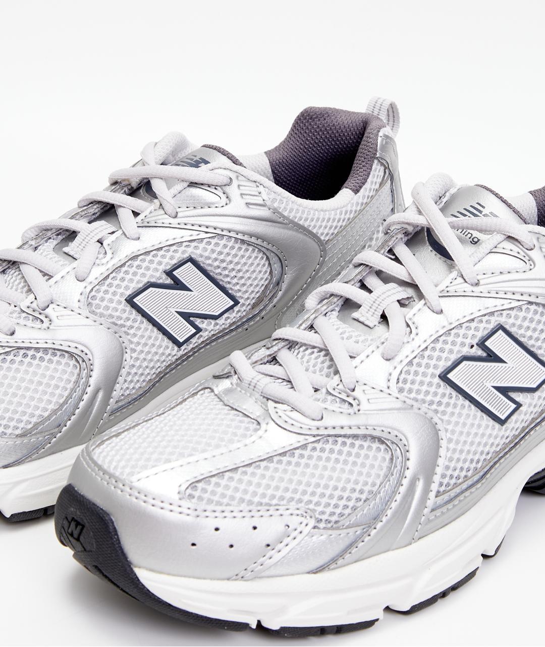 NEW BALANCE Серые текстильные низкие кроссовки / кеды, фото 5
