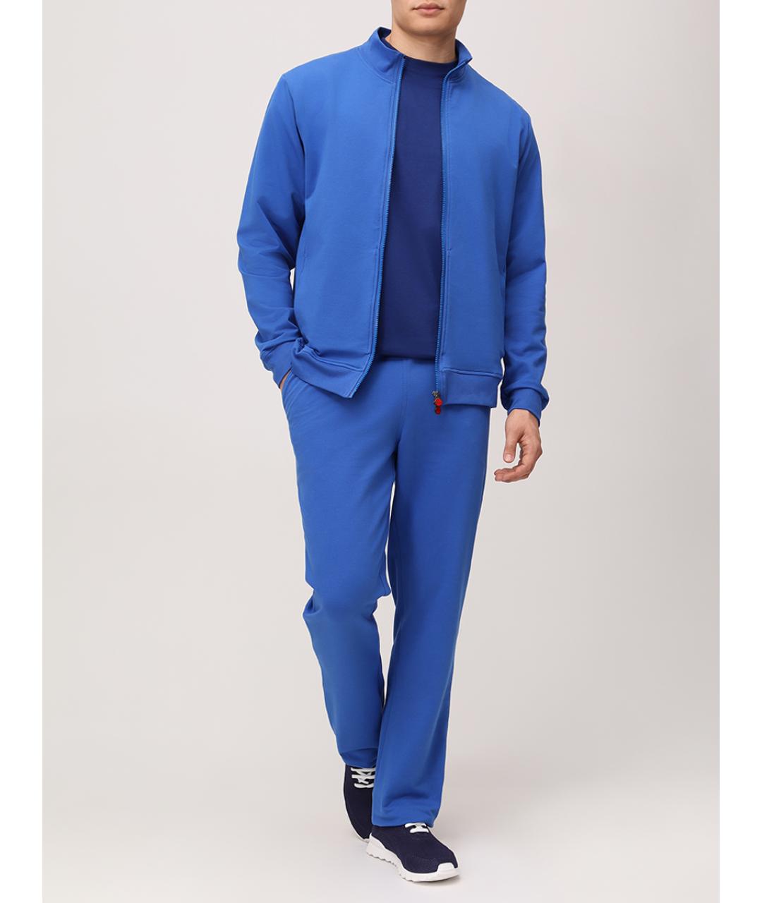 KITON Синий повседневный костюм, фото 2