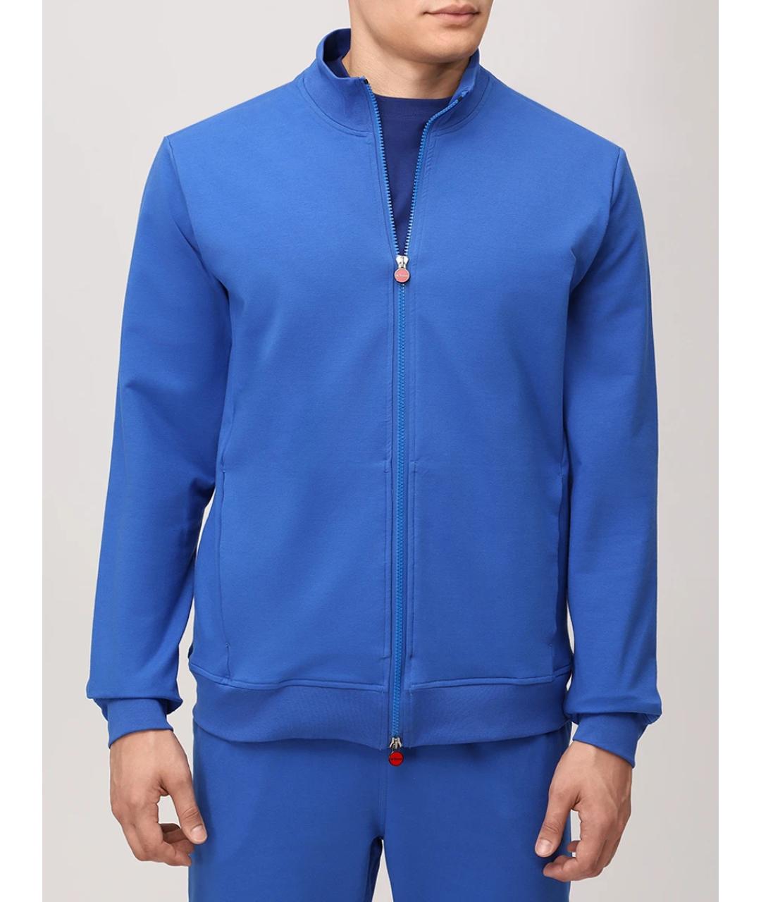 KITON Синий повседневный костюм, фото 4