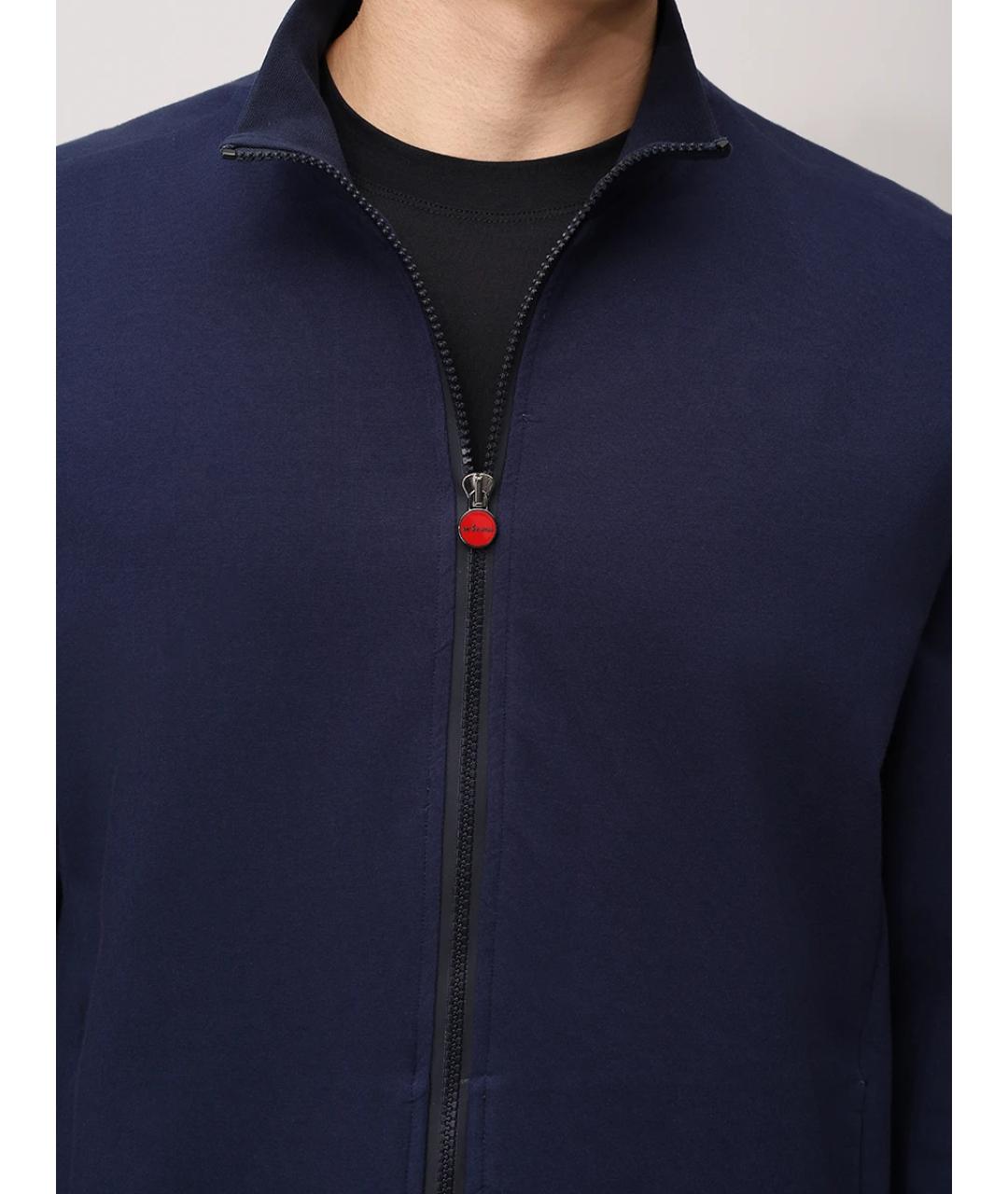 KITON Синий повседневный костюм, фото 5