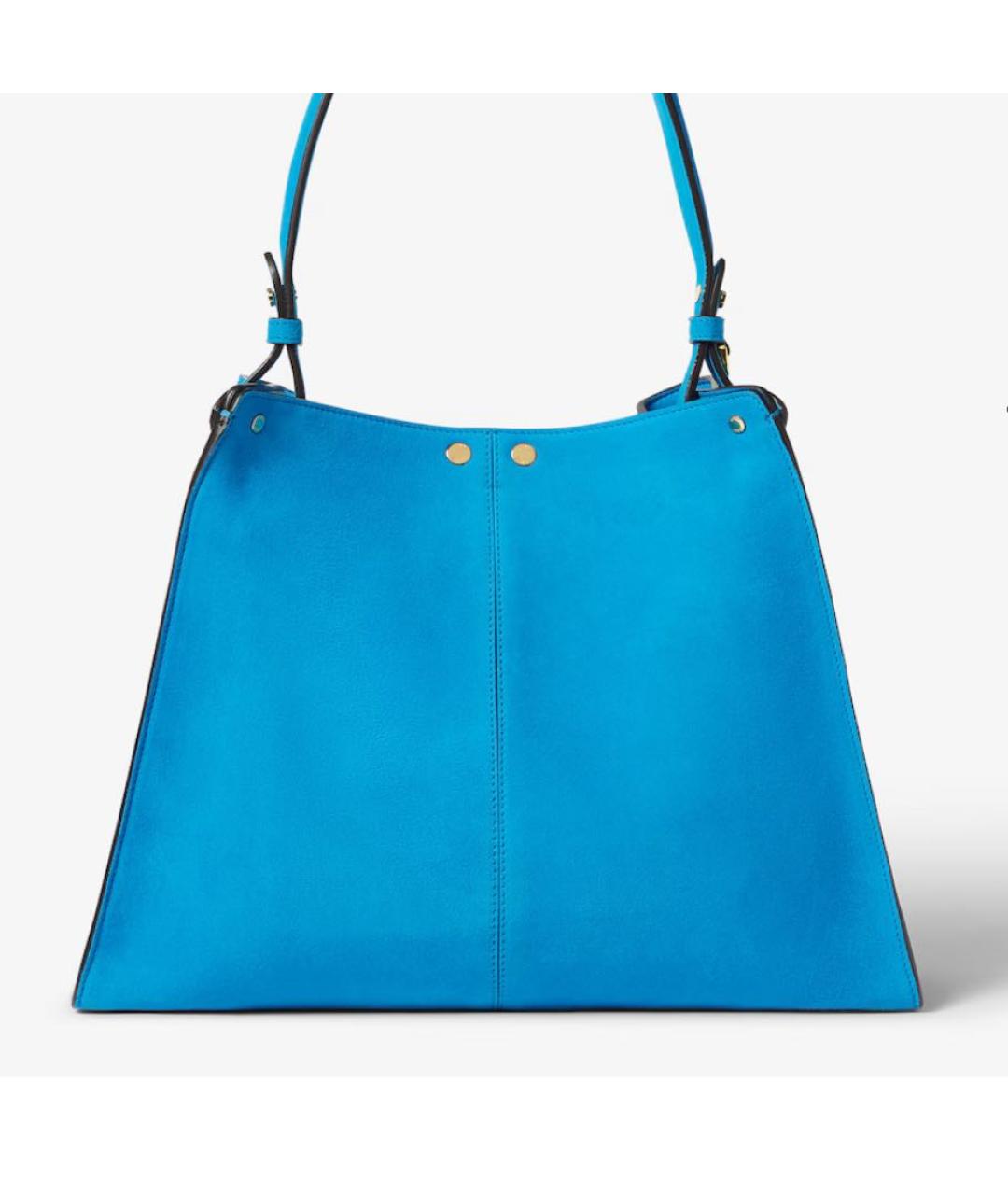 FENDI Голубая замшевая сумка через плечо, фото 5