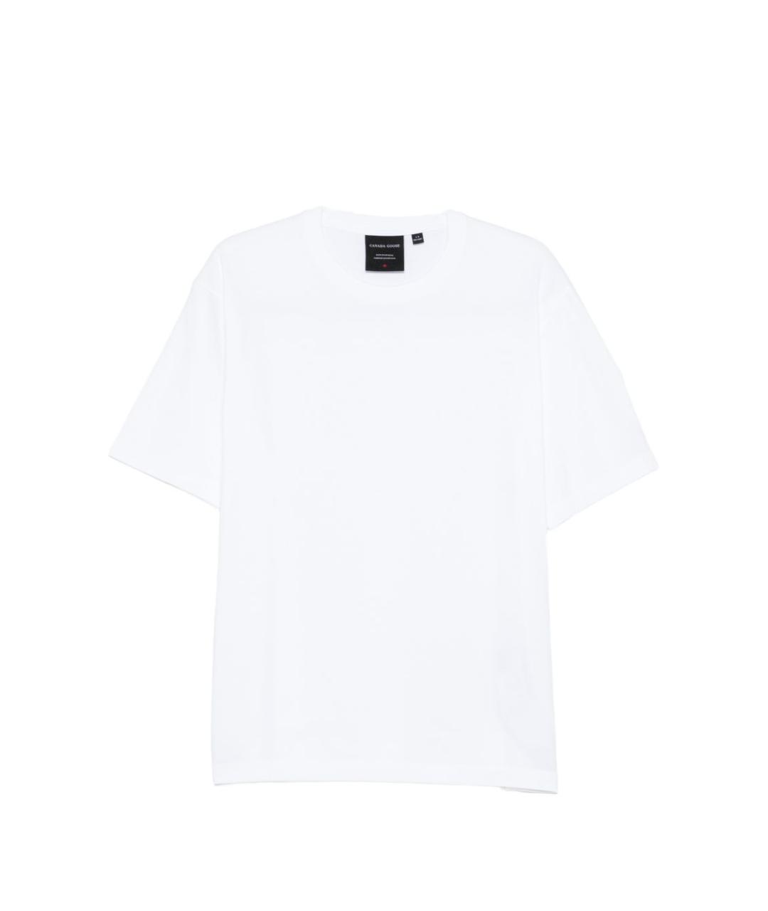 CANADA GOOSE Белая хлопковая футболка, фото 1