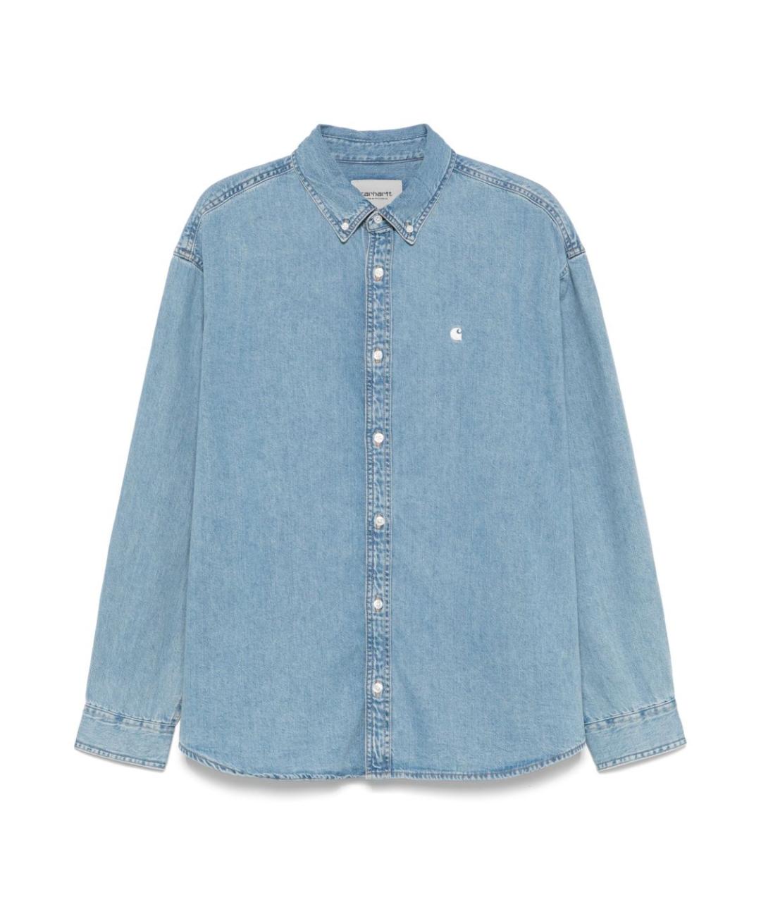 CARHARTT WIP Голубая хлопковая кэжуал рубашка, фото 1