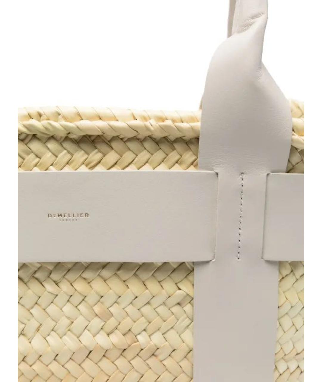 DEMELLIER Бежевая пелетеная пляжная сумка, фото 6