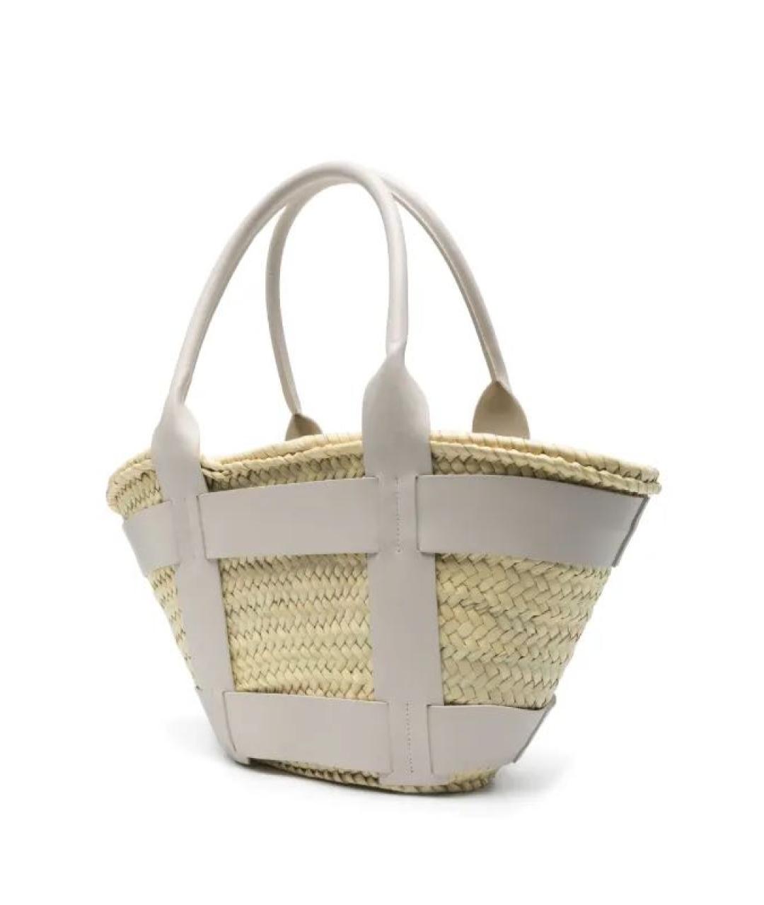 DEMELLIER Бежевая пелетеная пляжная сумка, фото 2