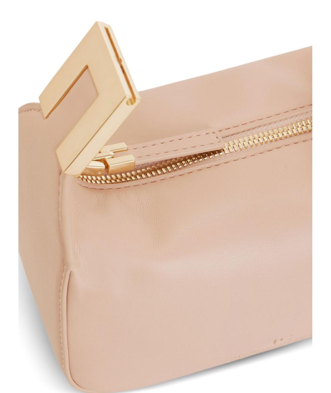 ELISABETTA FRANCHI Бежевая сумка с короткими ручками из искусственной кожи, фото 2