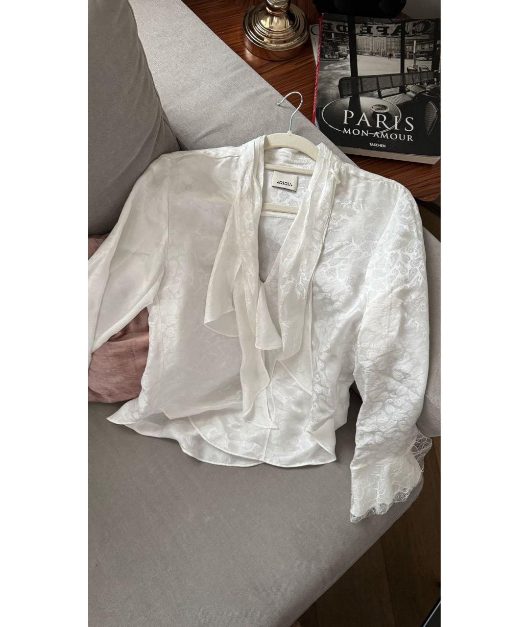 ISABEL MARANT Белая вискозная блузы, фото 4