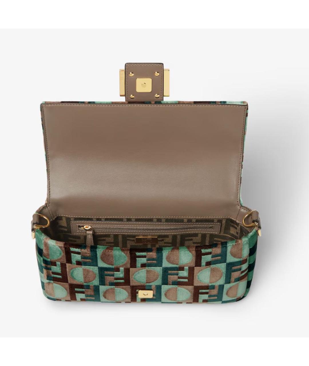 FENDI Зеленая сумка через плечо, фото 4