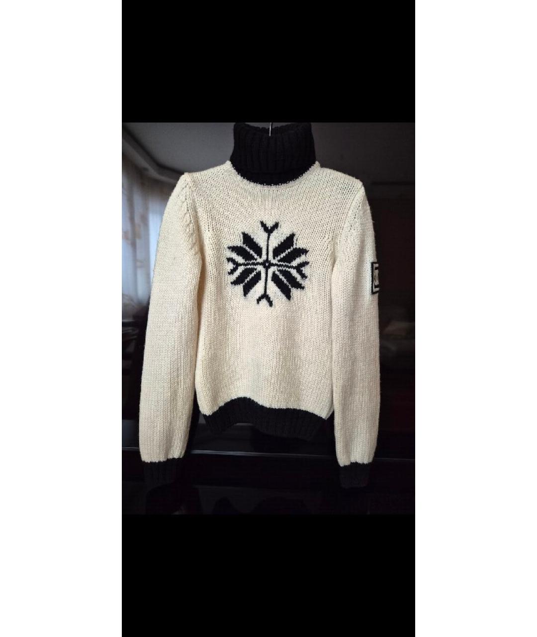 CHANEL Белый шерстяной джемпер / свитер, фото 10