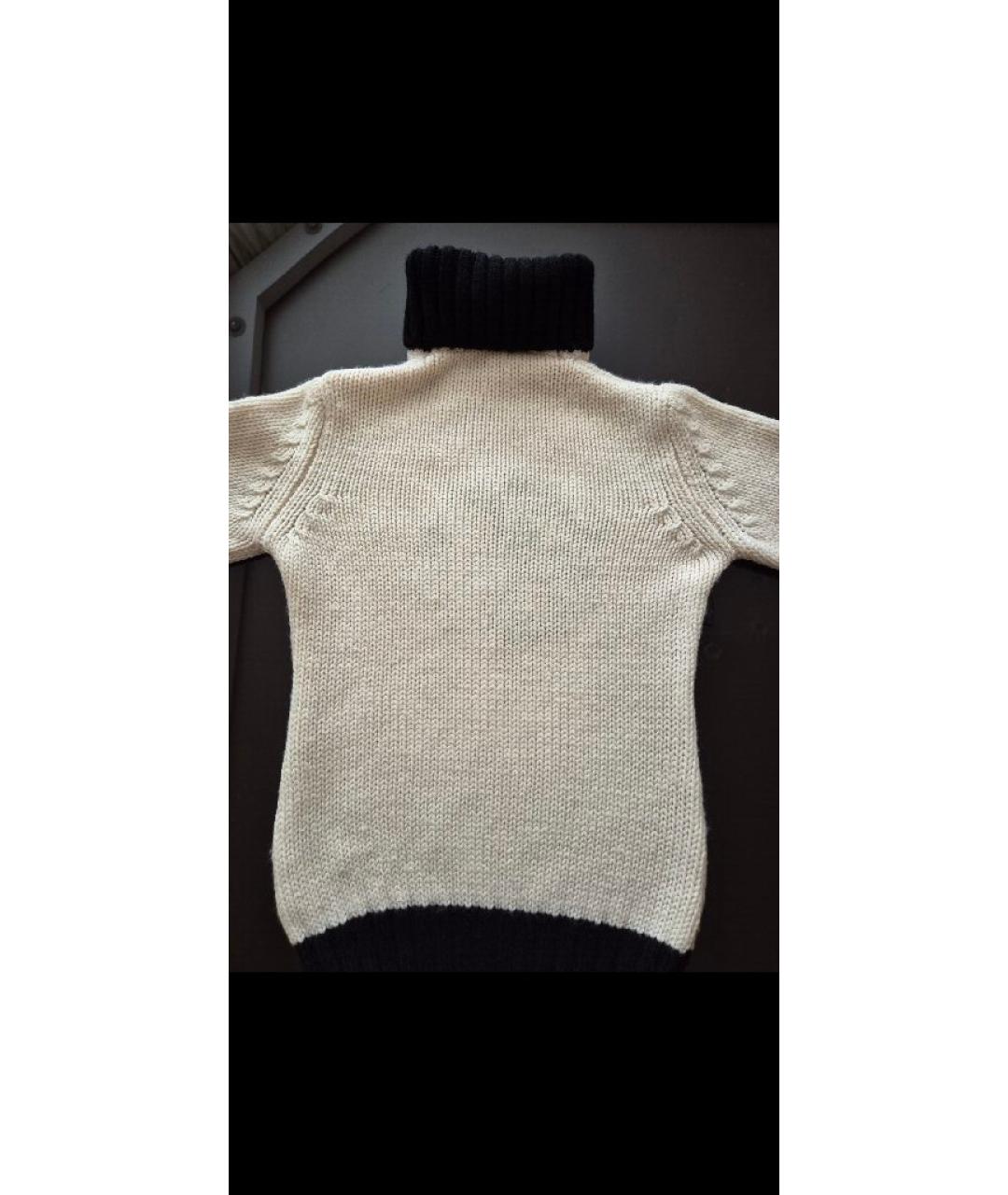 CHANEL Белый шерстяной джемпер / свитер, фото 2