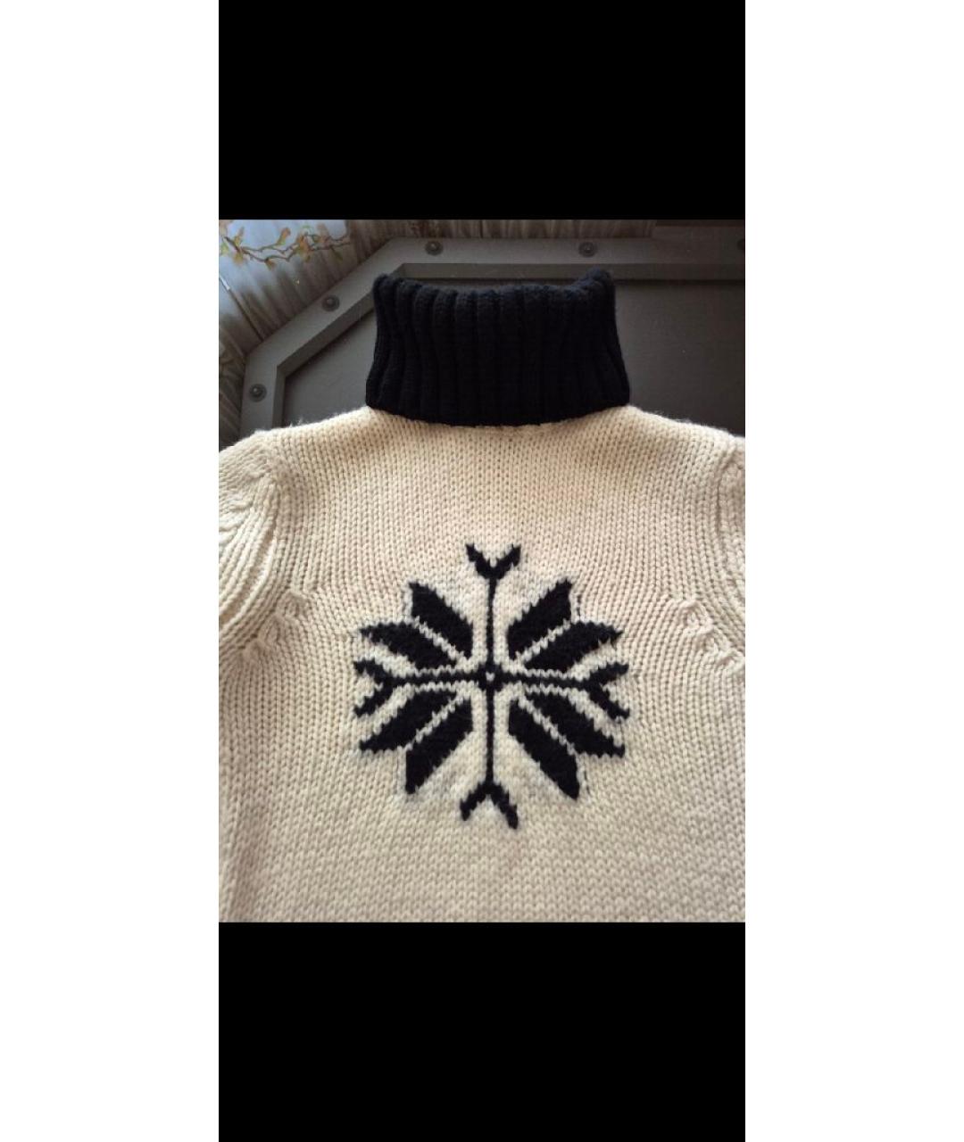 CHANEL Белый шерстяной джемпер / свитер, фото 4