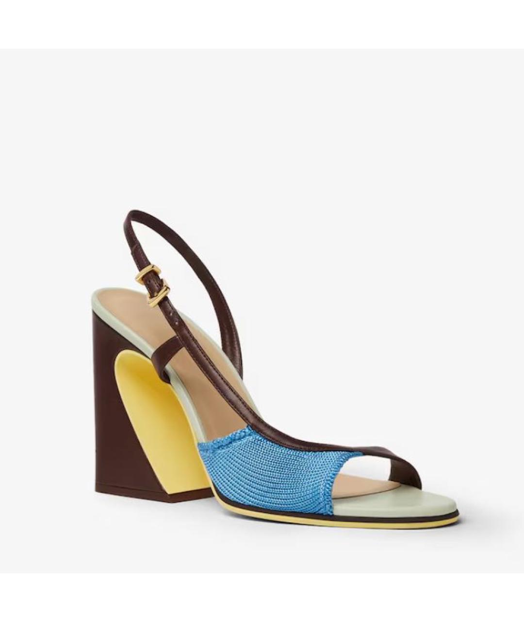 FENDI Мульти босоножки, фото 2