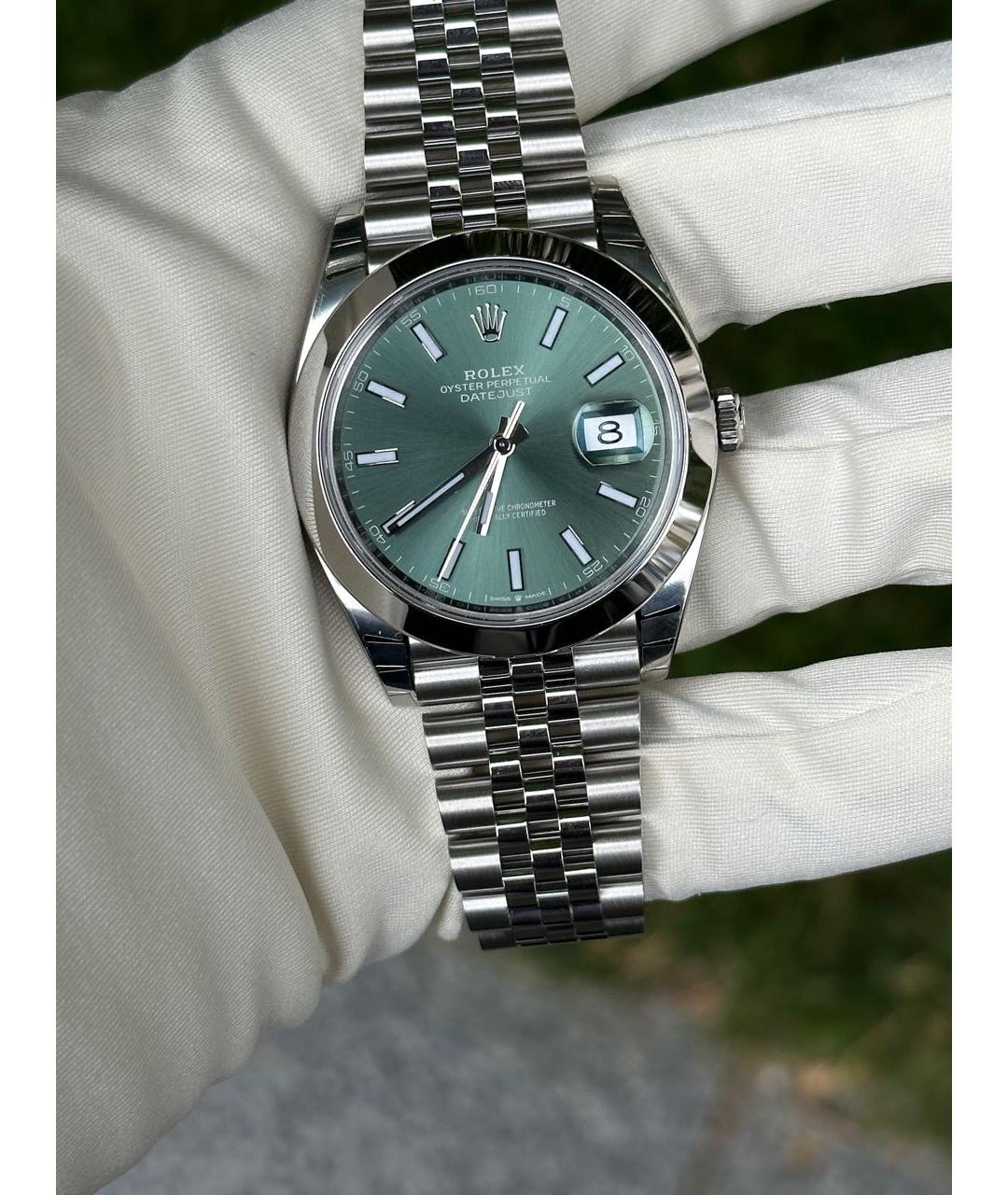 ROLEX Зеленые часы, фото 2