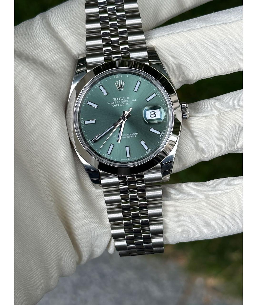 ROLEX Зеленые часы, фото 3