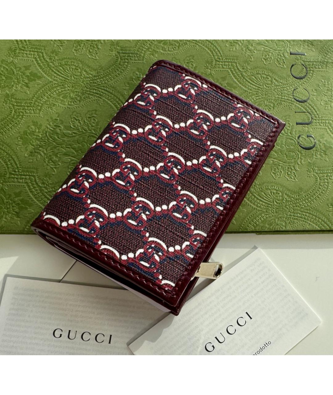 GUCCI Бордовый кошелек, фото 2