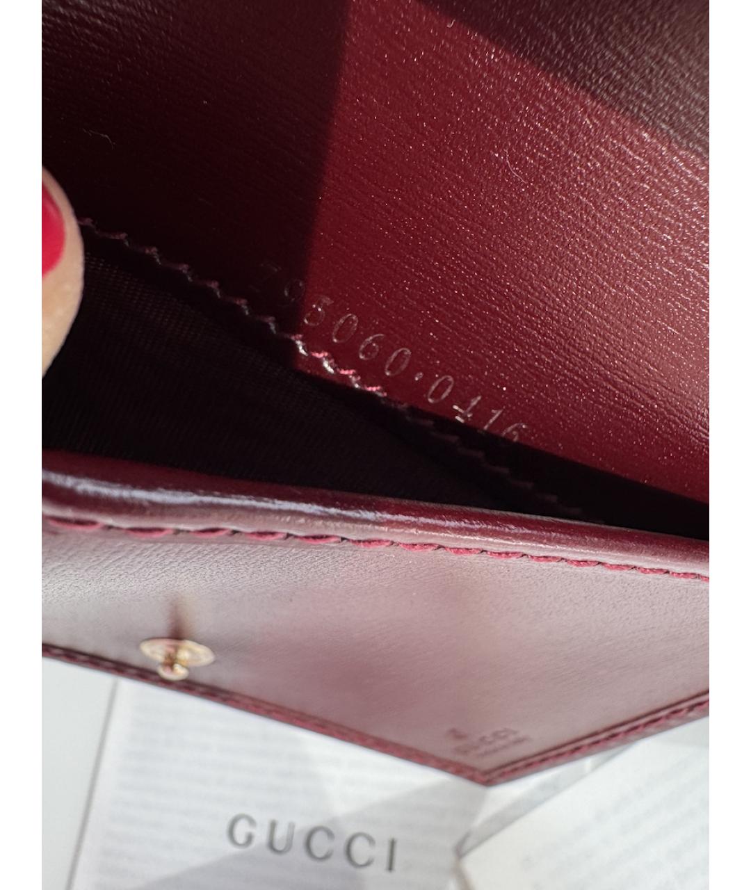 GUCCI Бордовый кошелек, фото 8