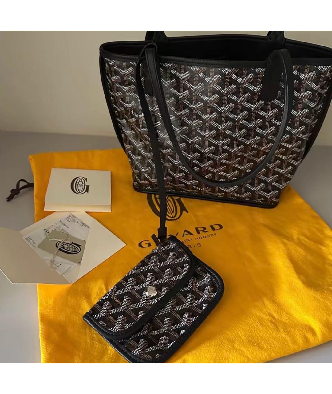 GOYARD Черная сумка тоут, фото 3