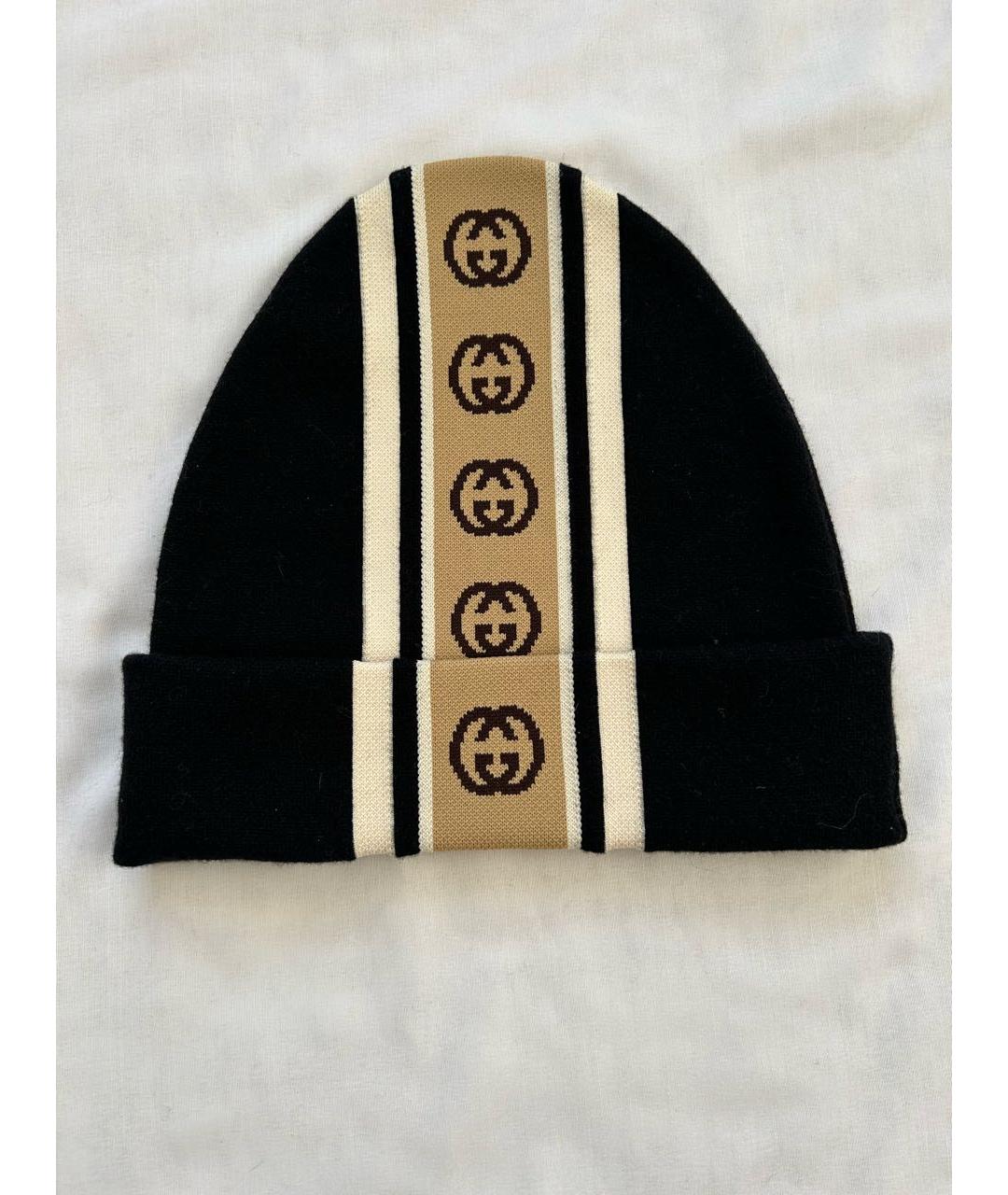 GUCCI Черная шапка, фото 3