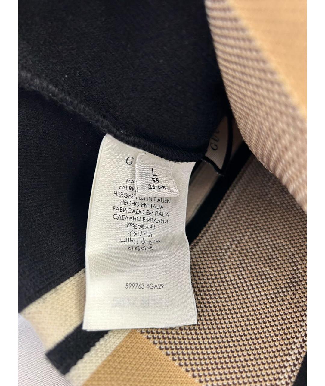 GUCCI Черная шапка, фото 2