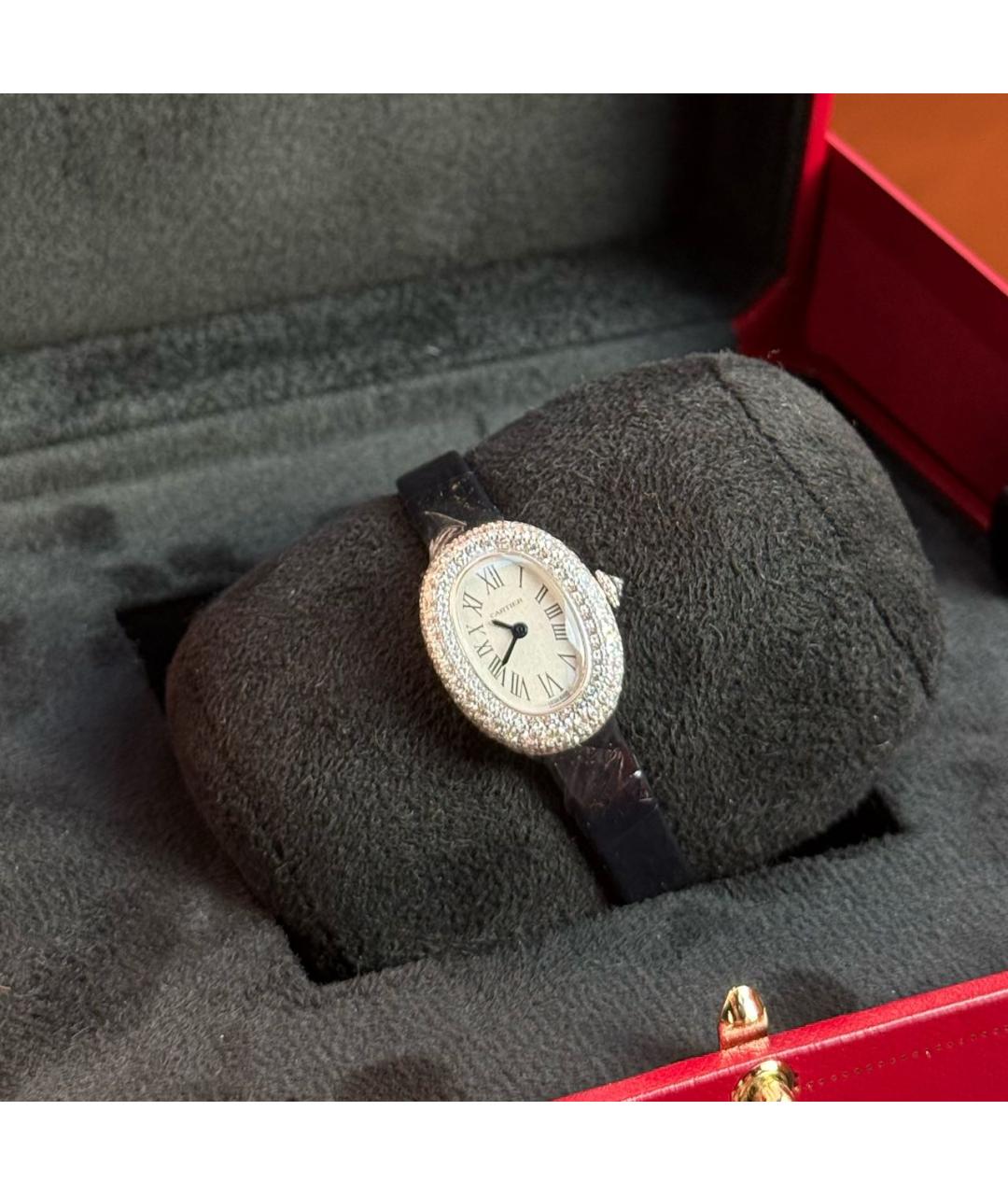 CARTIER Белые часы из белого золота, фото 2
