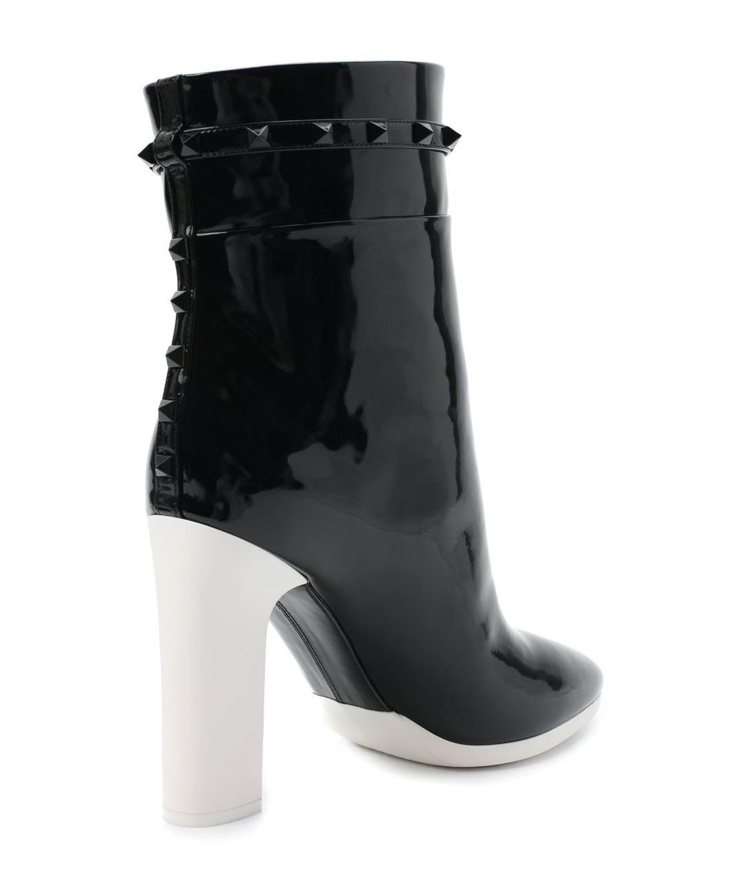 VALENTINO Черные ботильоны из лакированной кожи, фото 3