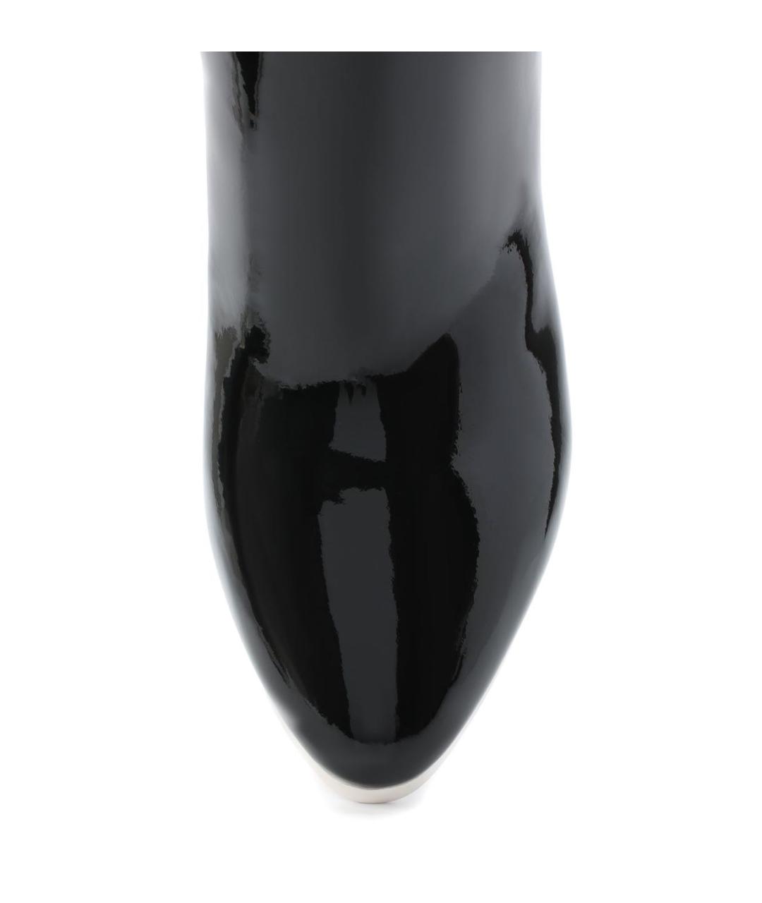 VALENTINO Черные ботильоны из лакированной кожи, фото 4