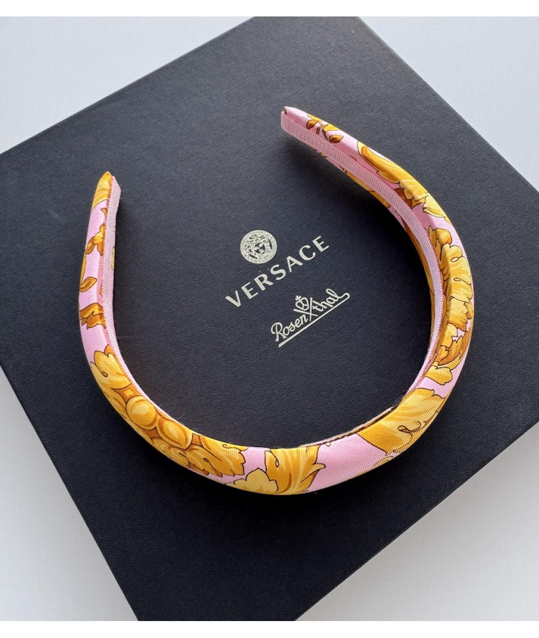 VERSACE Розовый ободок, фото 8