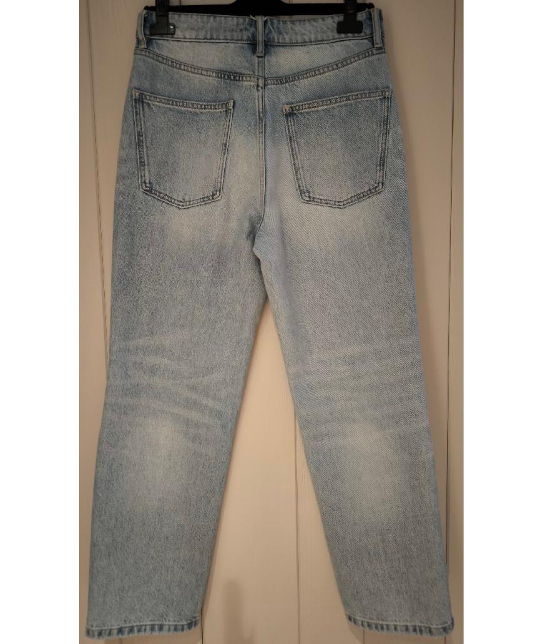 12 STOREEZ Голубые хлопковые прямые джинсы, фото 2