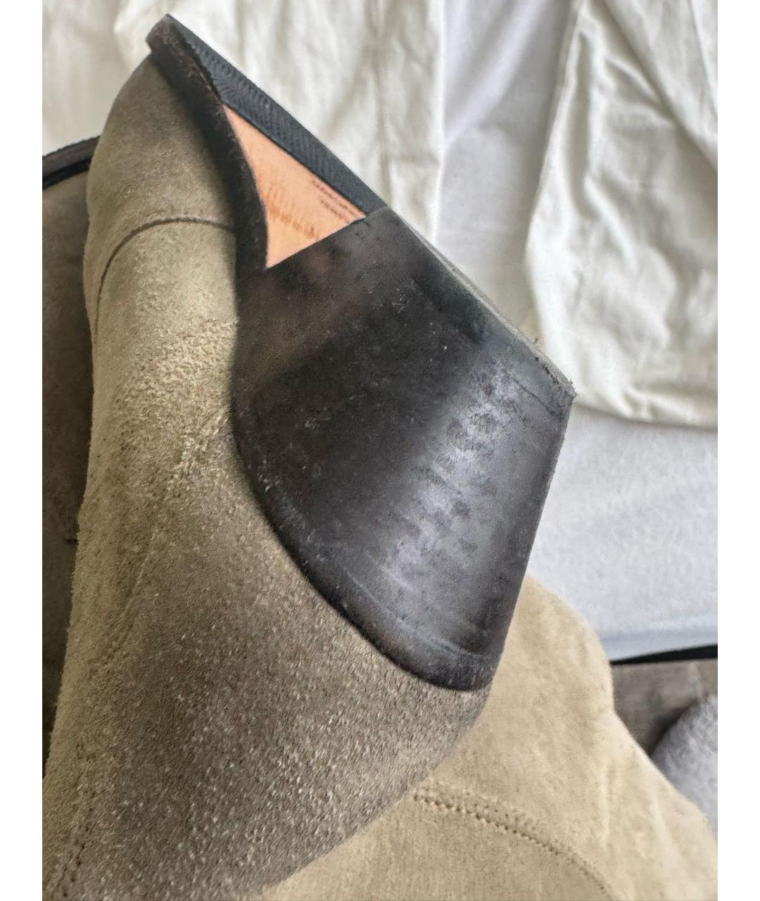 ISABEL MARANT Зеленые замшевые сапоги, фото 3