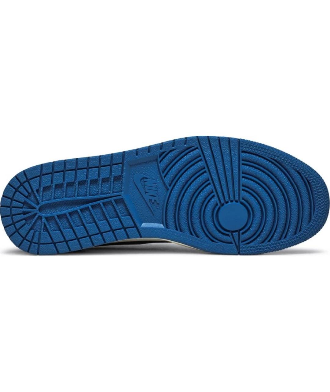 JORDAN Синие кожаные кроссовки, фото 5