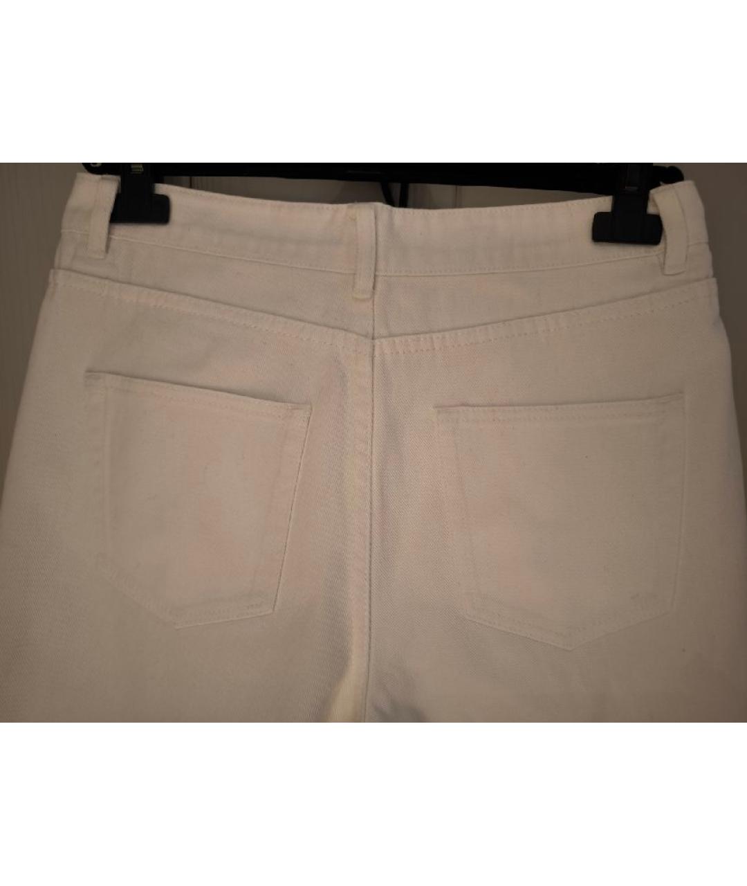 12 STOREEZ Белые хлопковые джинсы слим, фото 9