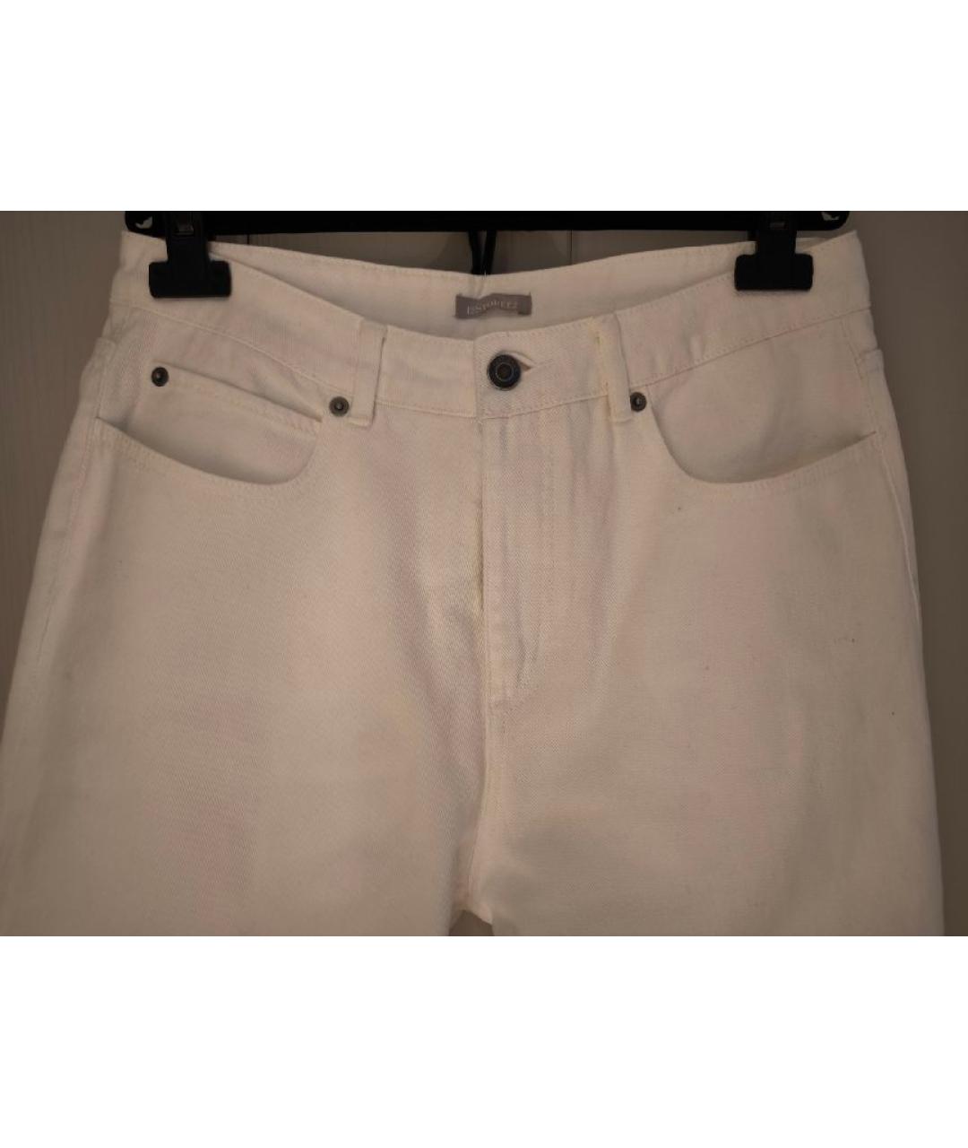 12 STOREEZ Белые хлопковые джинсы слим, фото 5