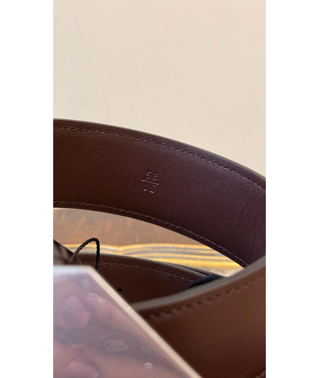 MIU MIU Коричневый кожаный ремень, фото 3