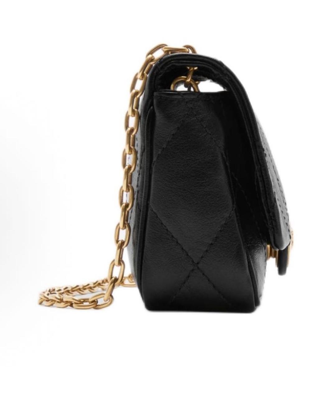 BURBERRY Черная кожаная сумка через плечо, фото 3