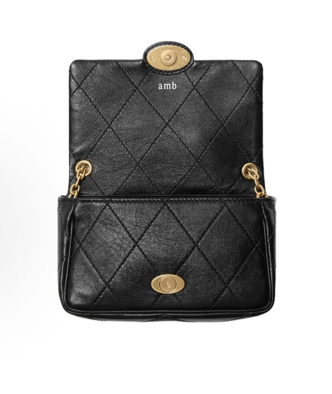 BURBERRY Черная кожаная сумка через плечо, фото 2