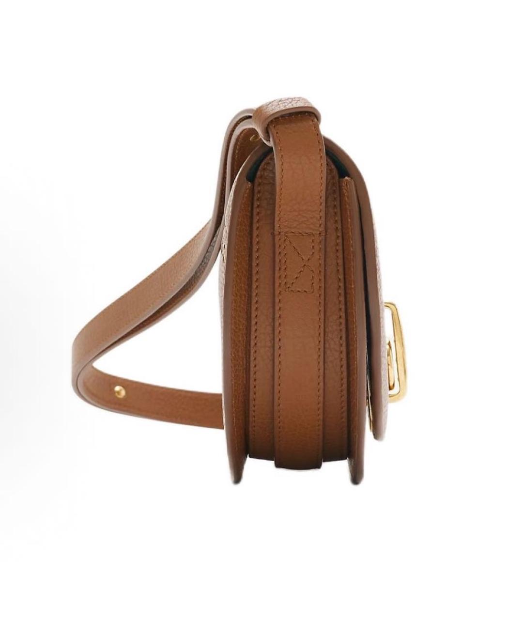 BURBERRY Коричневая кожаная сумка через плечо, фото 2