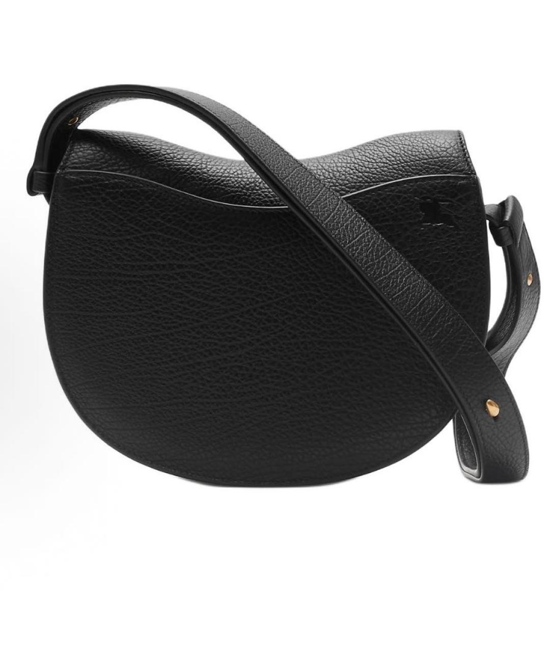 BURBERRY Черная кожаная сумка через плечо, фото 3