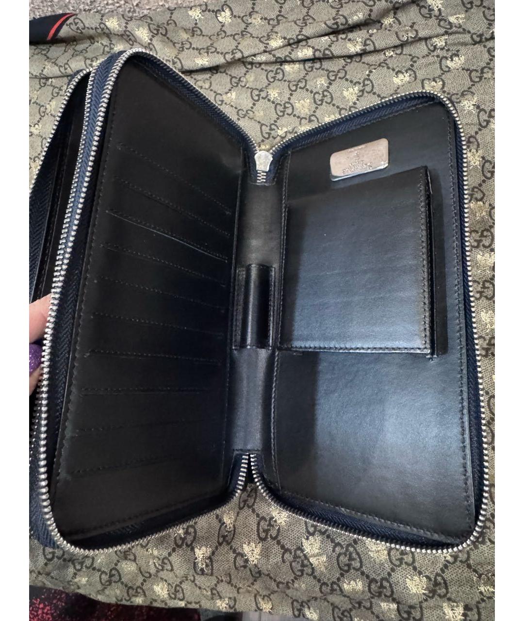 SERAPIAN Синяя кожаная барсетка, фото 7