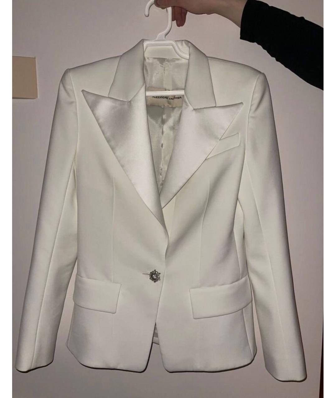 ALEXANDRE VAUTHIER Белый вискозный жакет/пиджак, фото 6