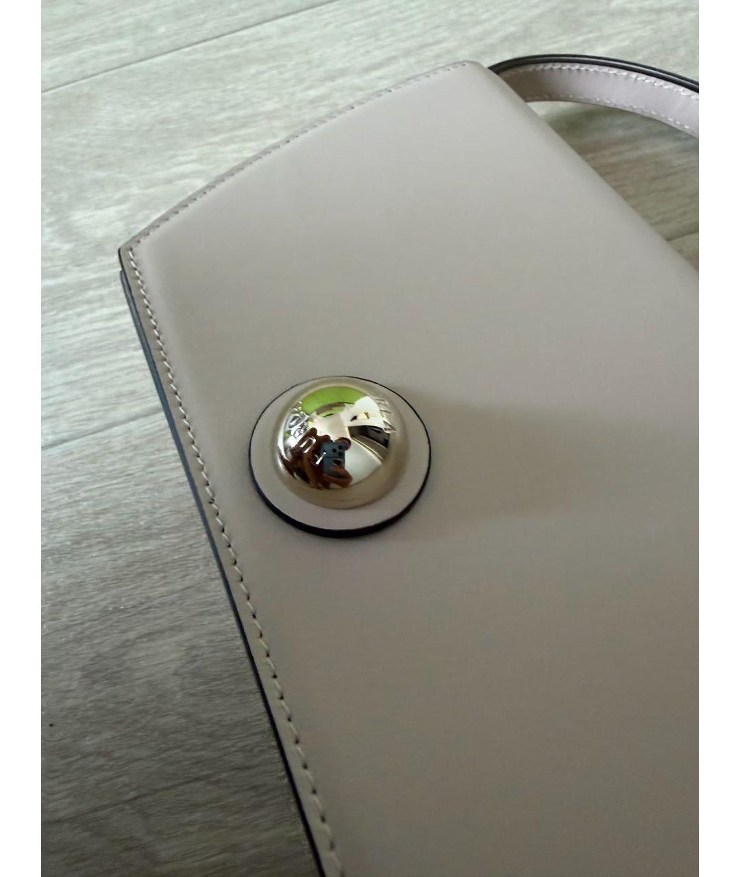 FURLA Бежевая кожаная сумка через плечо, фото 2