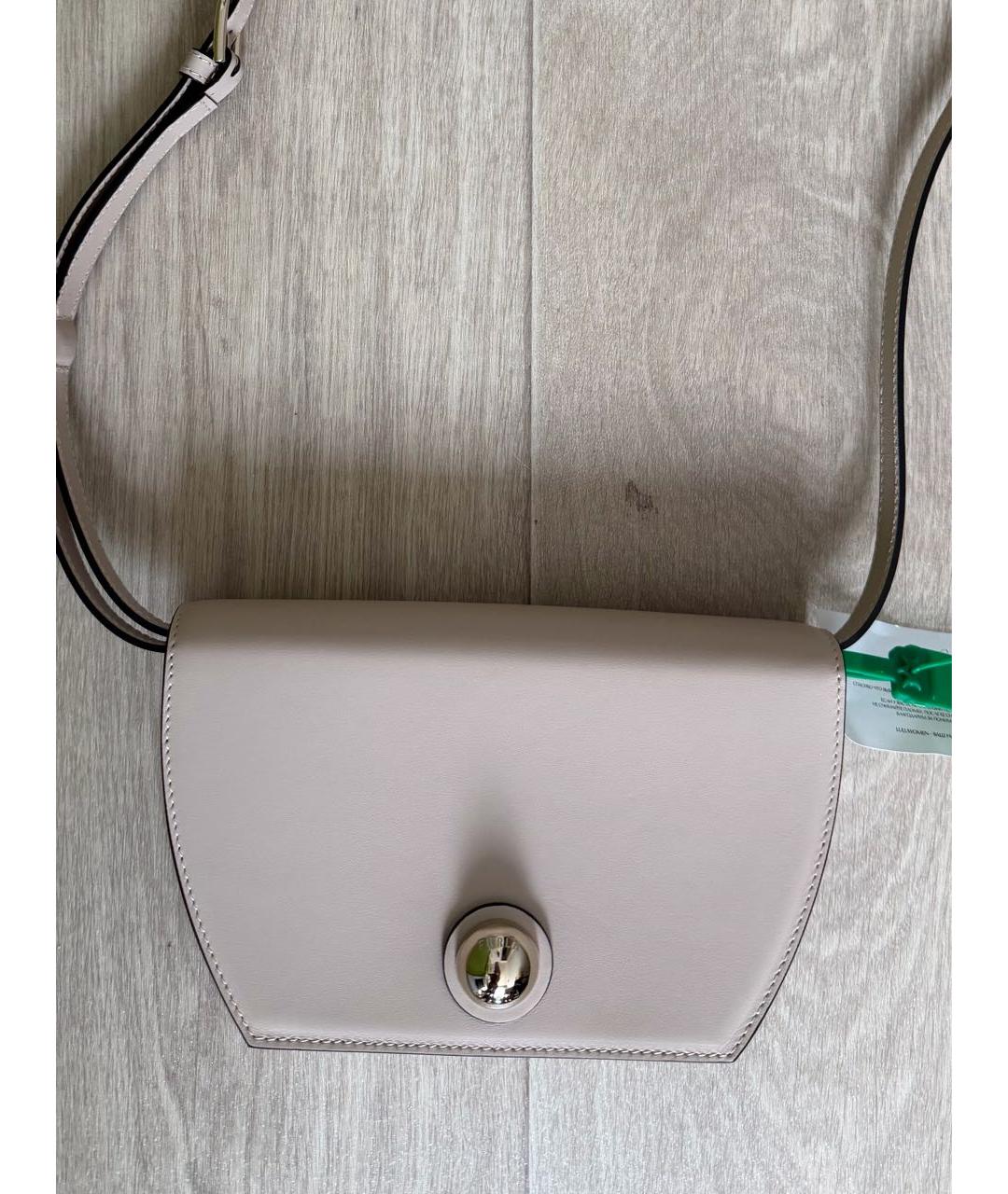 FURLA Бежевая кожаная сумка через плечо, фото 6