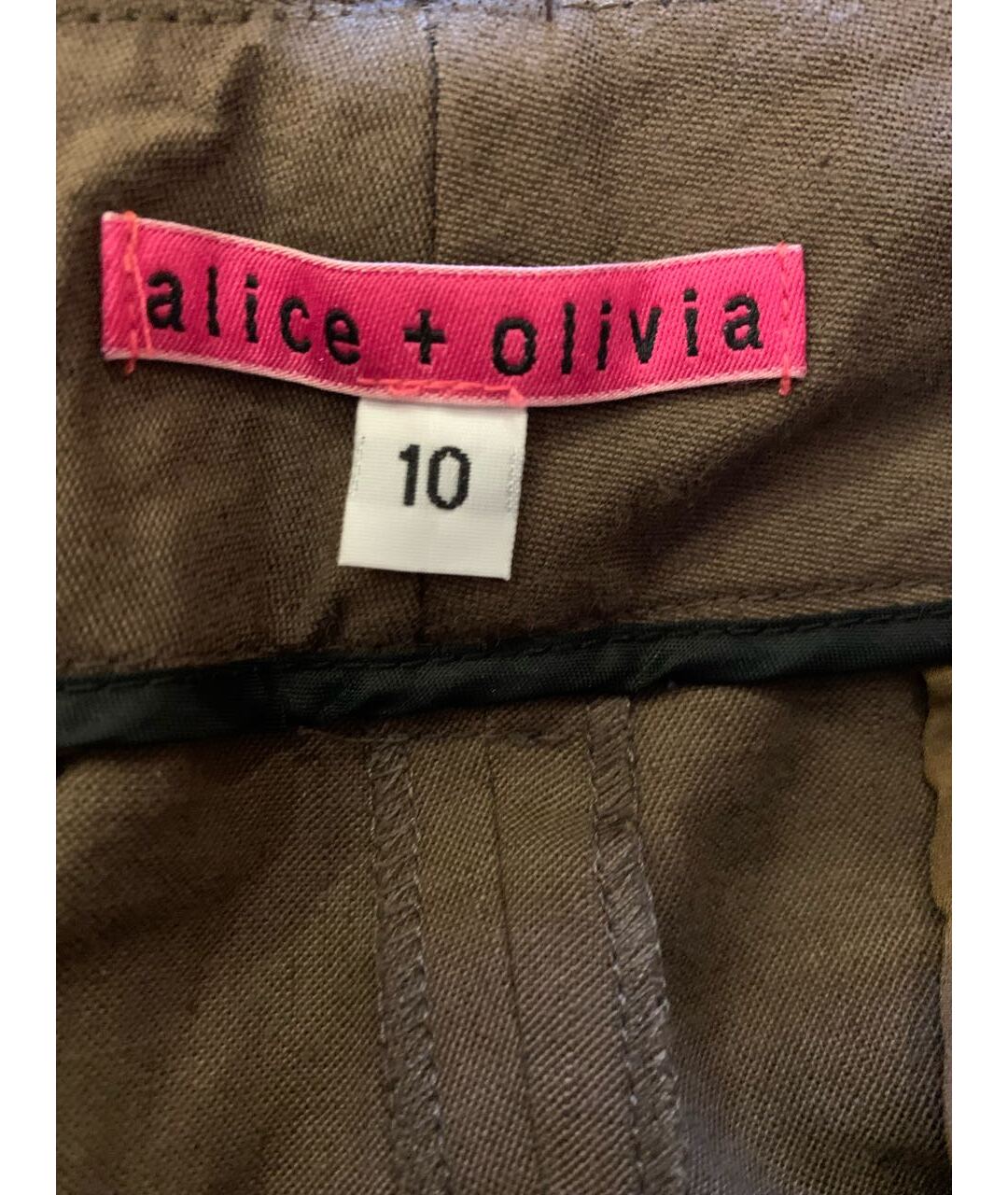 ALICE+OLIVIA Коричневые бриджи, фото 3