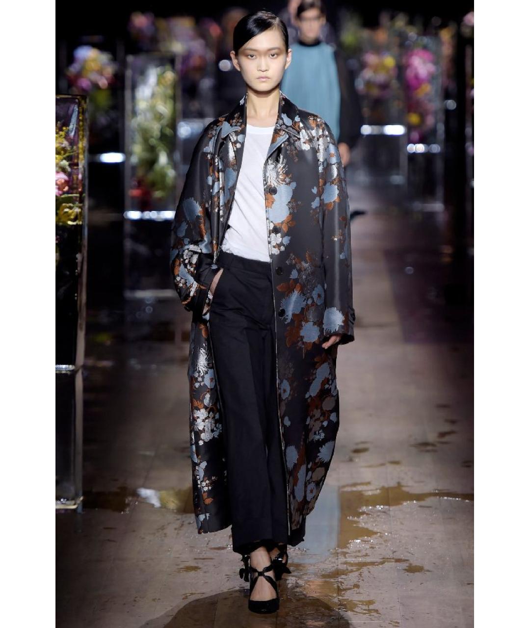 DRIES VAN NOTEN Синяя юбка миди, фото 6