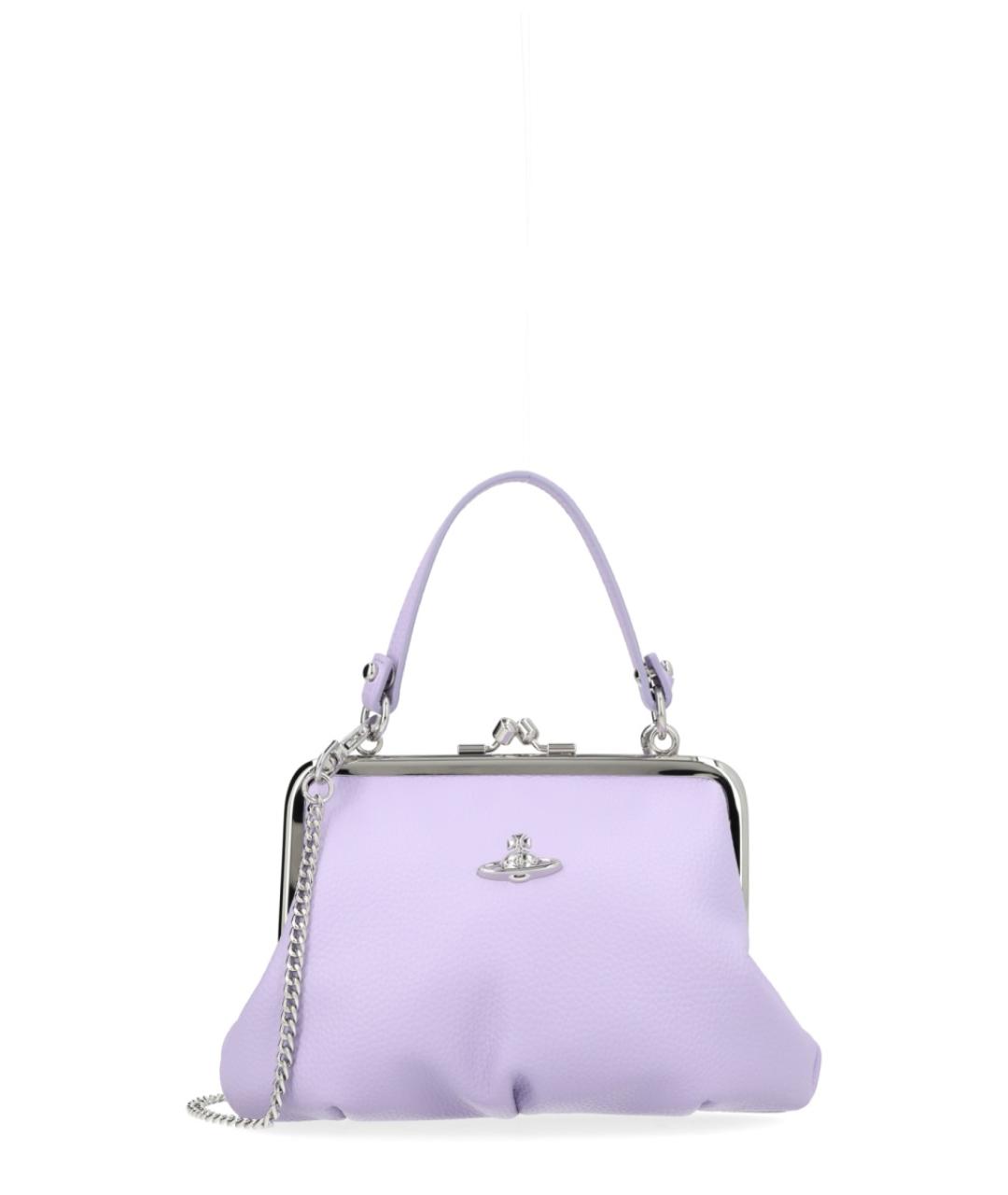 VIVIENNE WESTWOOD Фиолетовая сумка через плечо из искусственной кожи, фото 1