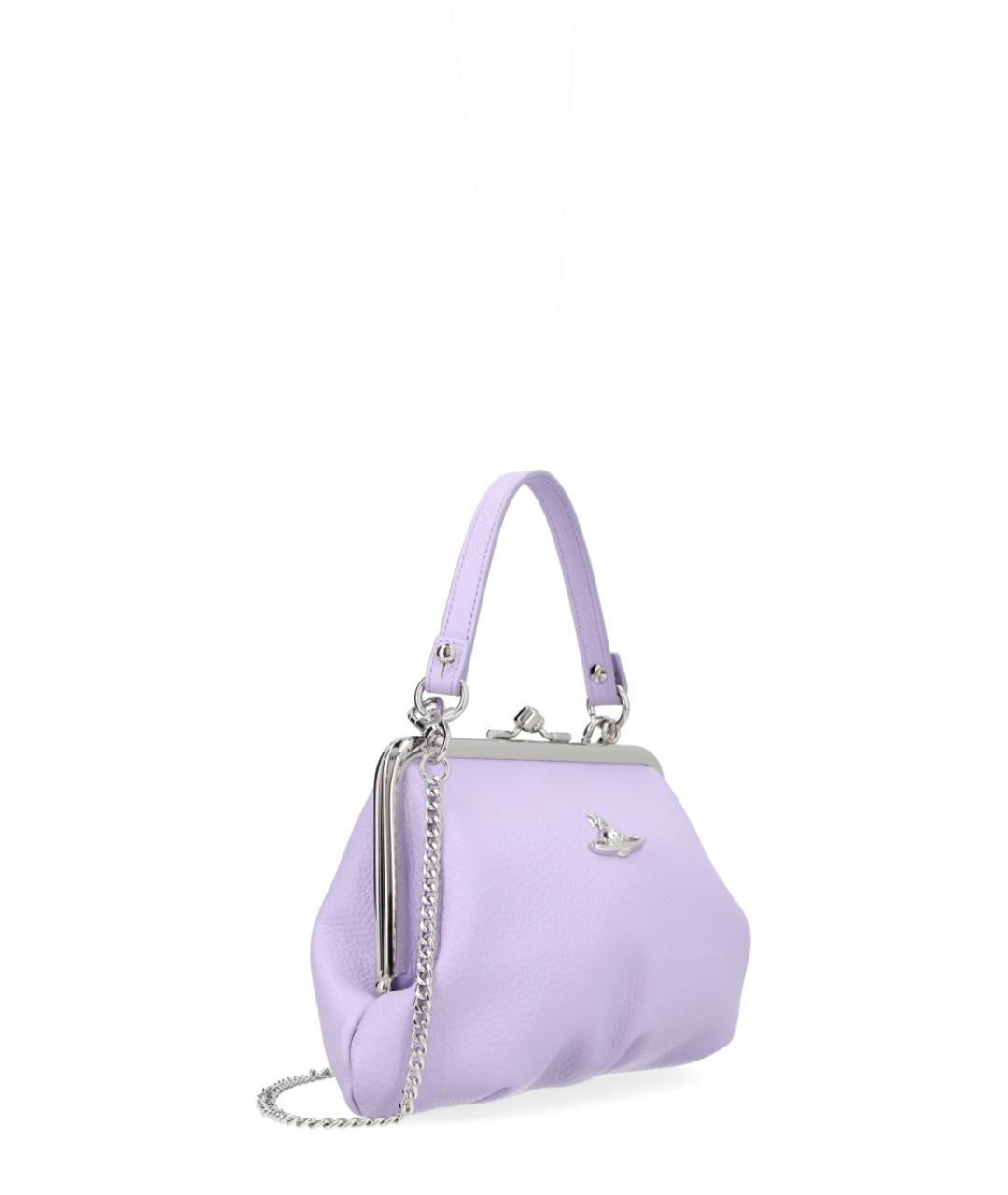 VIVIENNE WESTWOOD Фиолетовая сумка через плечо из искусственной кожи, фото 2