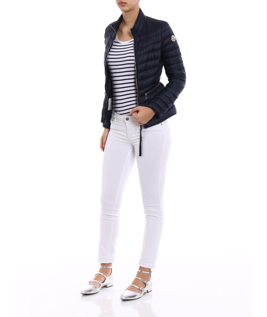 MONCLER Синяя полиамидовая куртка, фото 2