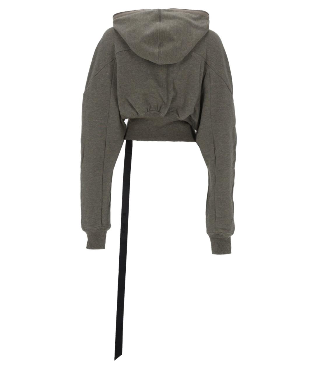 RICK OWENS DRKSHDW Серый хлопковый джемпер / свитер, фото 3