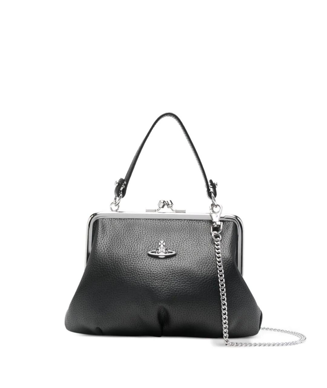 VIVIENNE WESTWOOD Черная сумка через плечо из искусственной кожи, фото 1