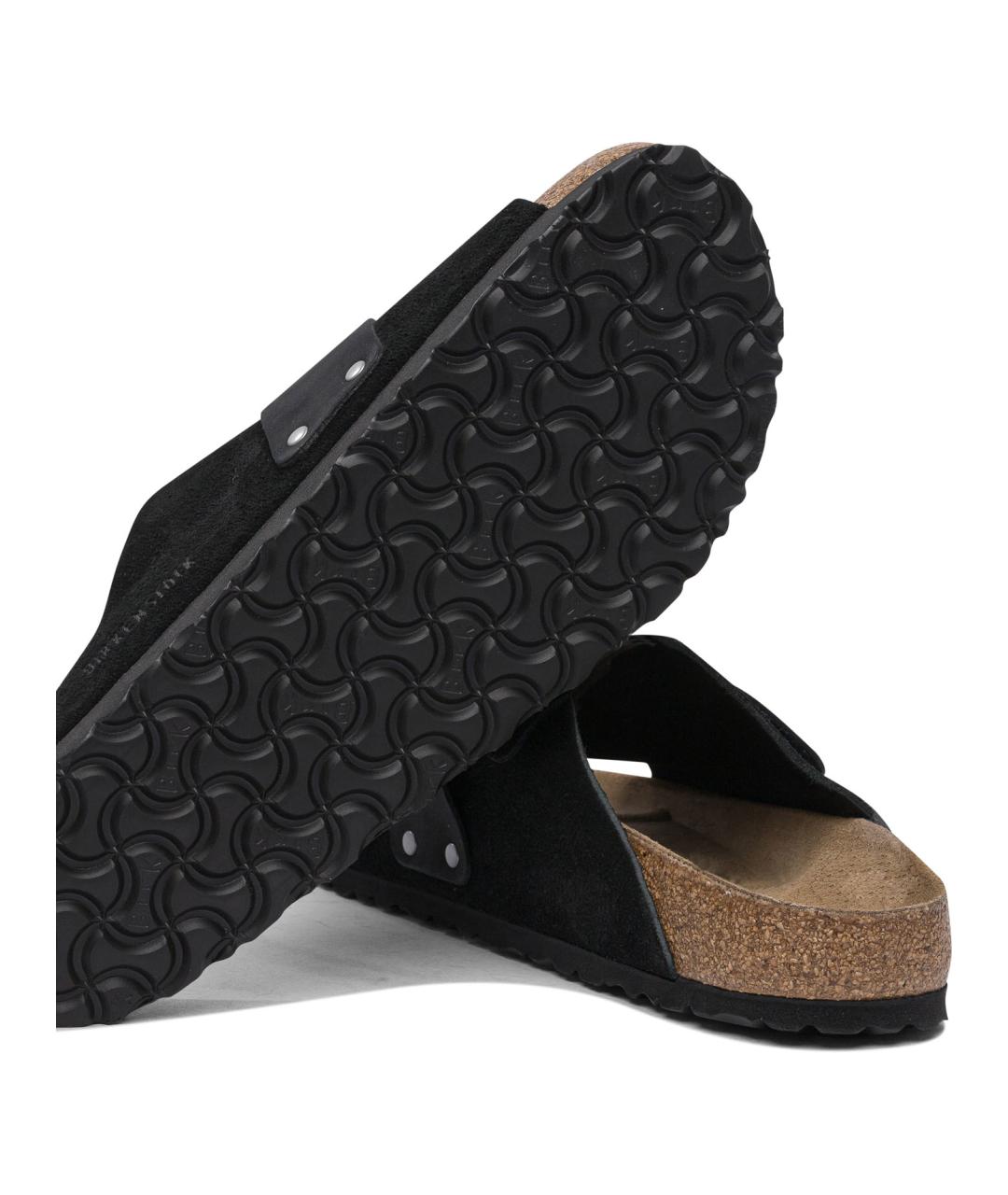 BIRKENSTOCK Черные кожаные сандалии, фото 5