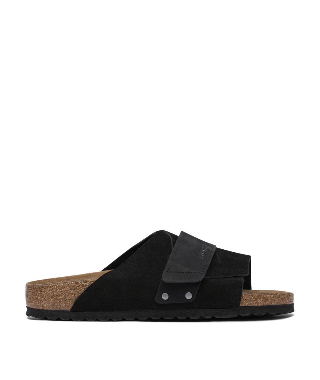 BIRKENSTOCK Черные кожаные сандалии, фото 1